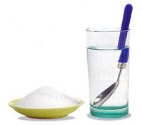 Mezcla de agua y azúcar