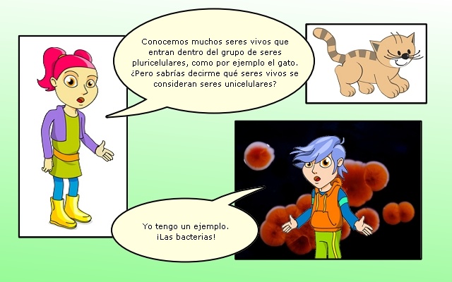 Seres vivos unicelulares y pluricelulares Seres vivos unicelulares y pluricelulares