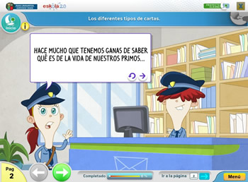 Captura de pantalla del ODE Las cartas y los correos electrónicos Captura de pantalla del ODE Las cartas y los correos electrónicos