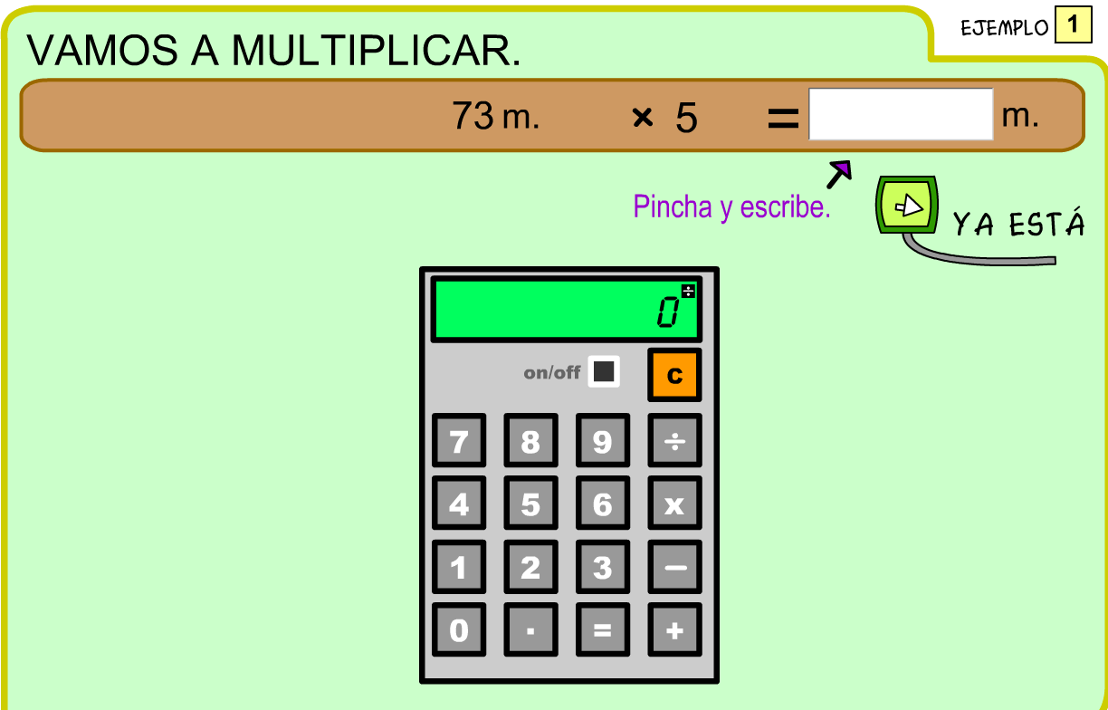 Multiplicar longitudes por un número natural