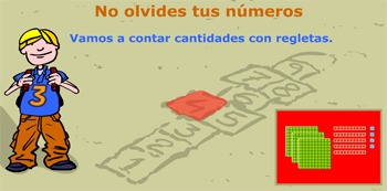 Vamos a contar cantidades con regletas