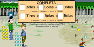 Multiplicando con bolas