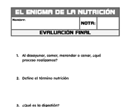 Ficha de evaluación