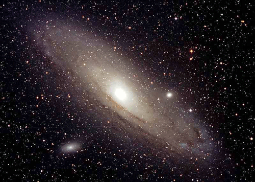 La galaxia de Andrmeda, la ms prxima a la nuestra. Tomada de www.rawbw.com