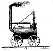 Locomotora de vapor de 40 psi  (1804), Richard Trevithick para Welsh Penydarran Railroad