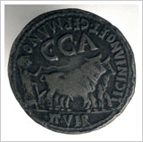 Moneda utilizada para el comercio con los romanos. Museo Arqueológico Nacional de Madrid
