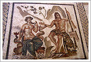 mosaico romano.Alcázar de los Reyes Cristianos.Córdoba. Banco de imágenes del ISFTIC.